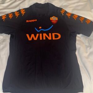 Kappa AS Roma 2008 / 2009 - Away Wind Soccer Jersey - Black XXL